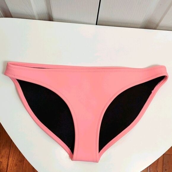 TRIANGL Pink Neoprene Bikini Bottom Sz M - Picture 1 of 6